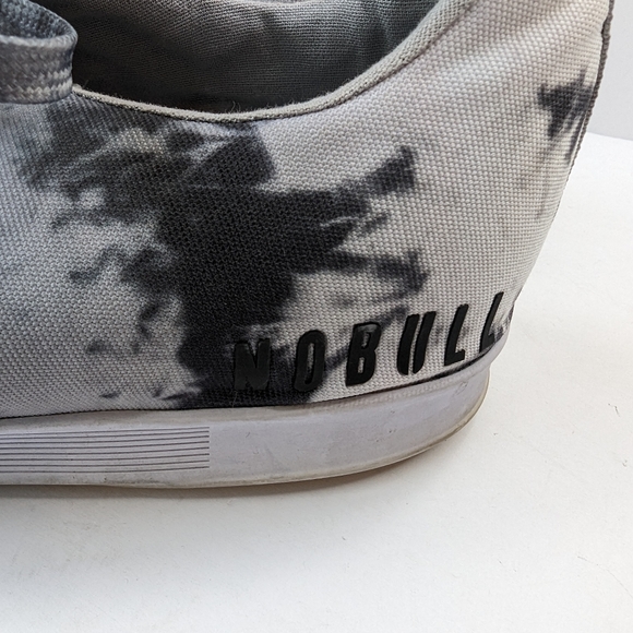 NoBull Men's gray tie dye canvas trainers - Picture 9 of 9